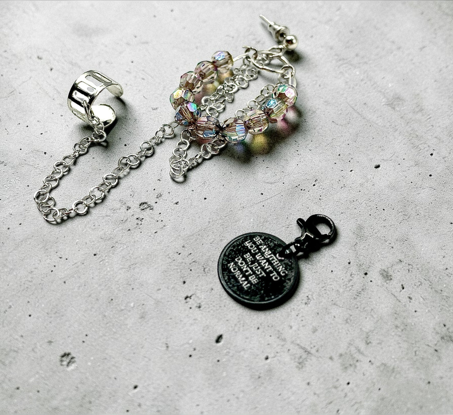 Abnormal Ear Cuff & Earring | Silver