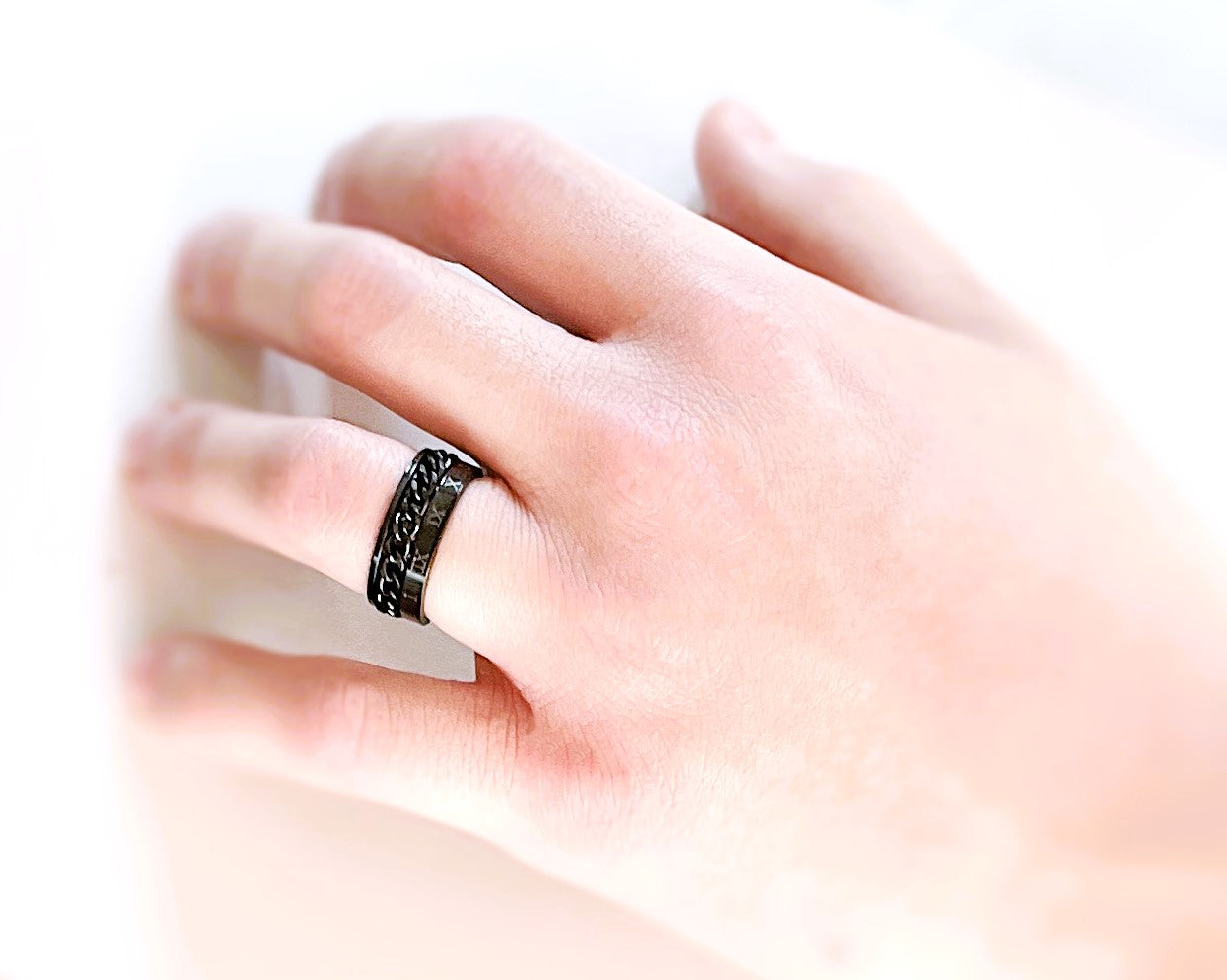 Fidget Ring + Keyring Set - Gold/Silver/Black