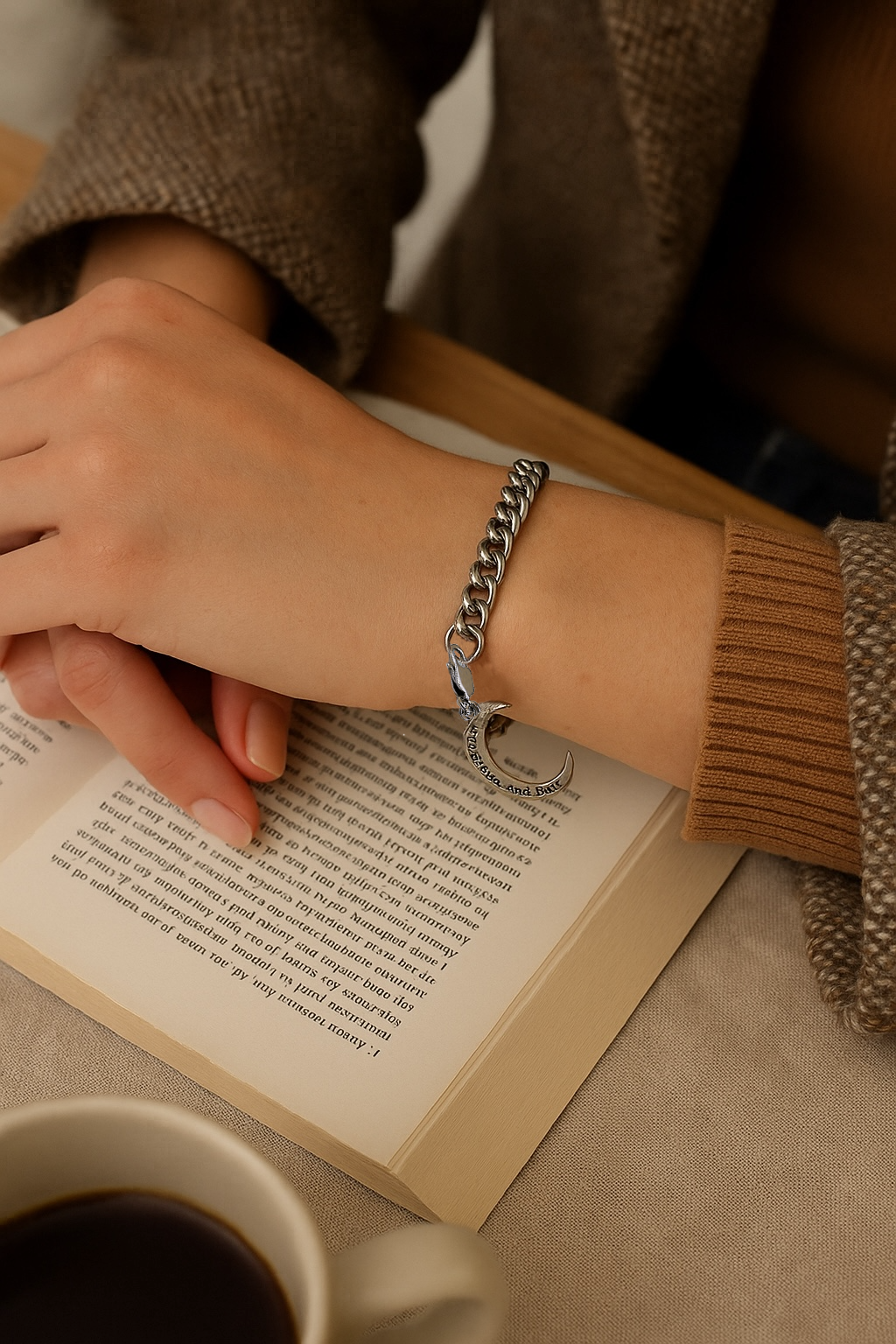 'To The Moon And Back' Bracelet - Silver
