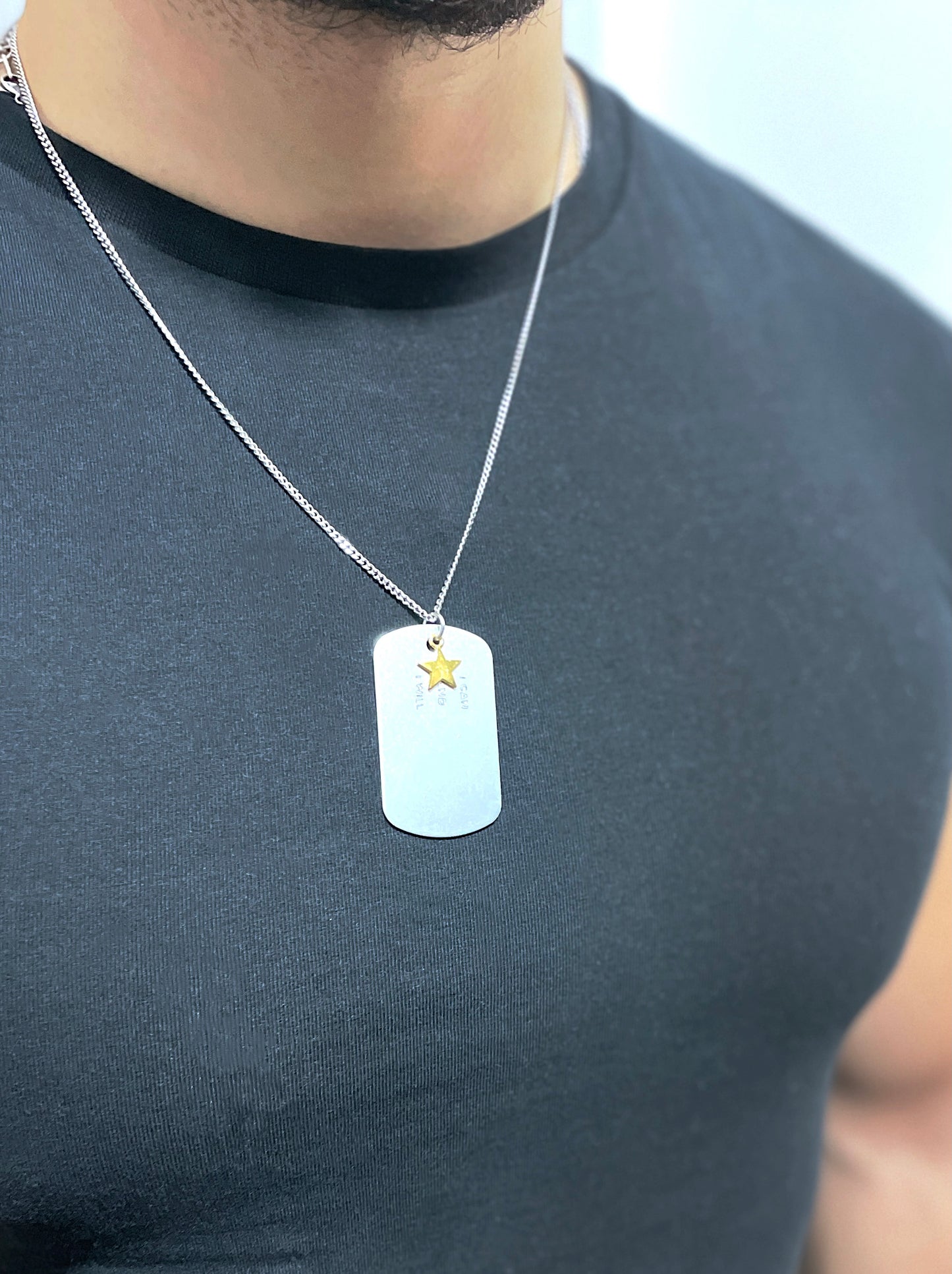 Dog Tag Necklace - Silver