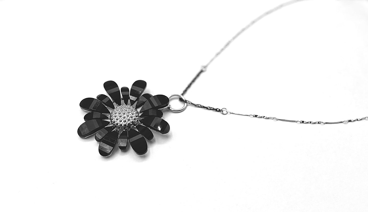 'Flower' Necklace - Silver