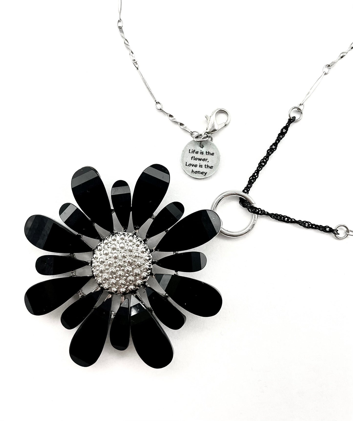 'Flower' Necklace - Silver