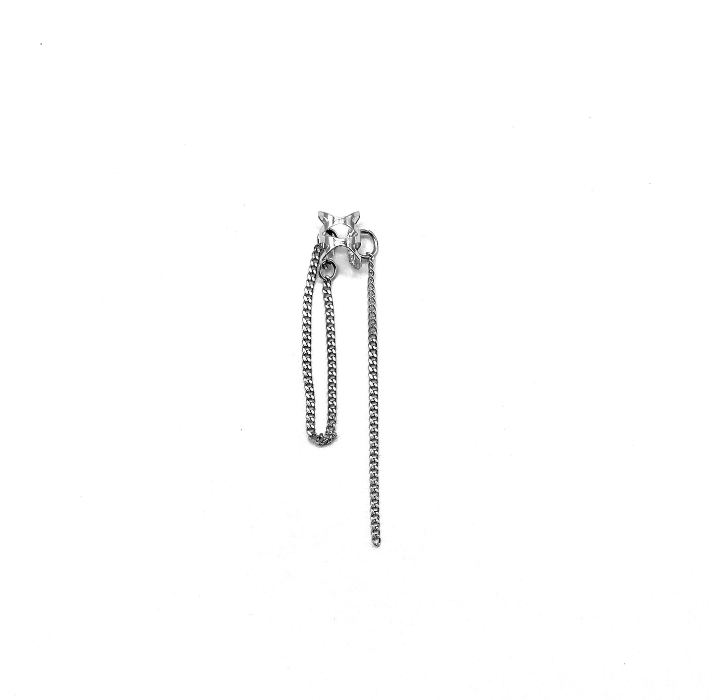 'Ghosts' Ear Cuff - Silver