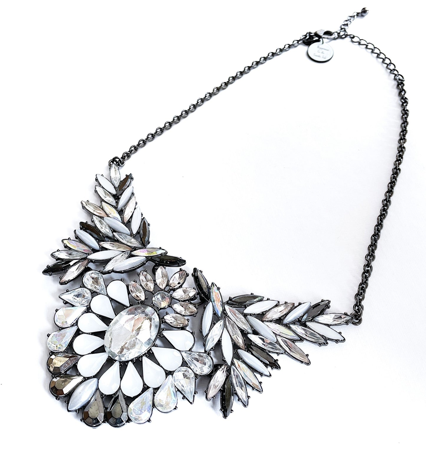 'Happiness' Necklace - Gunmetal