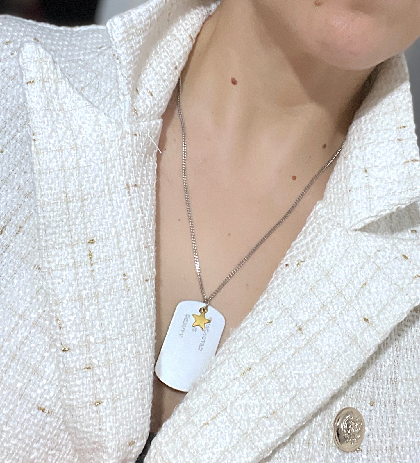 Dog Tag Necklace - Silver