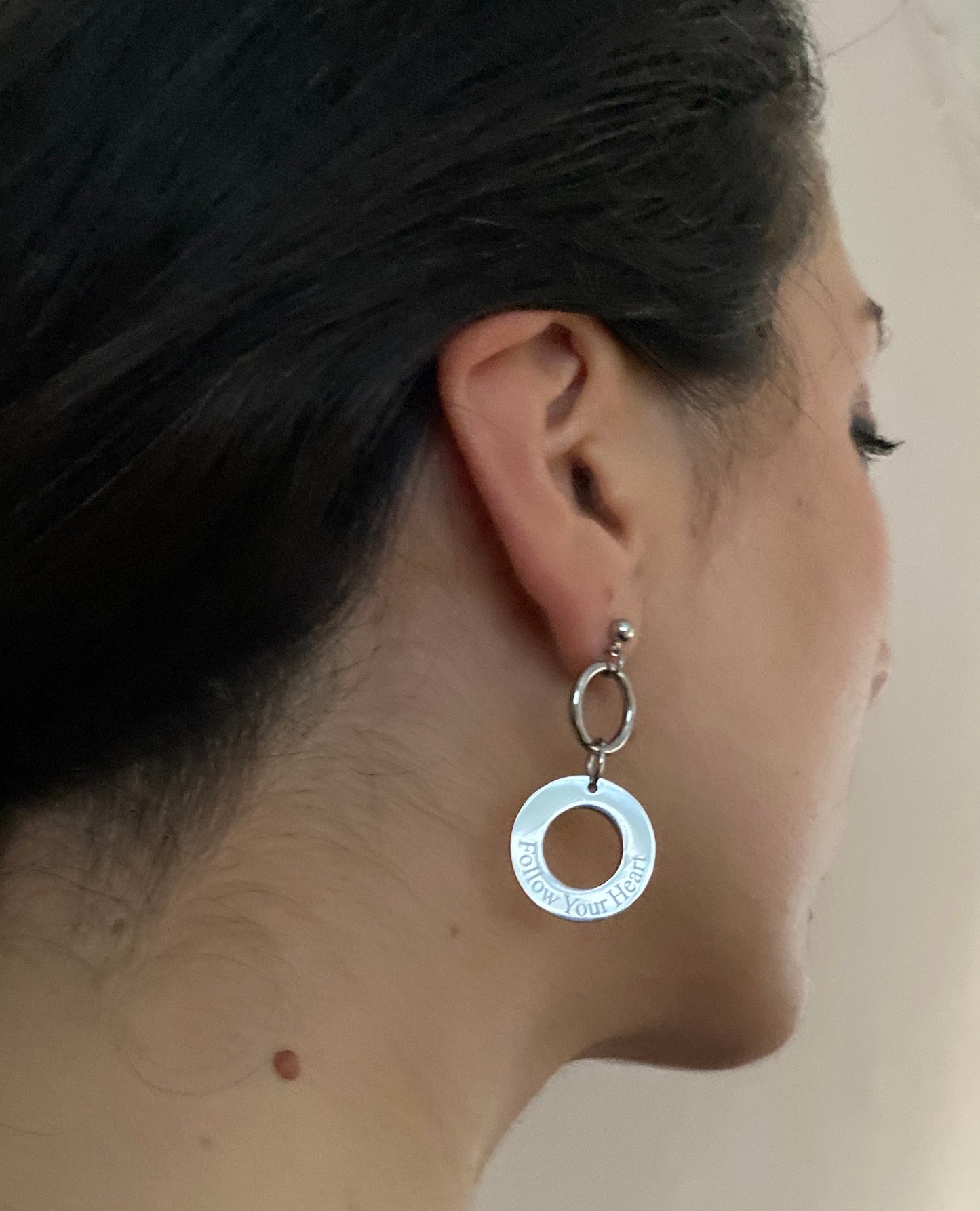 'Your Heart' Earrings - Silver