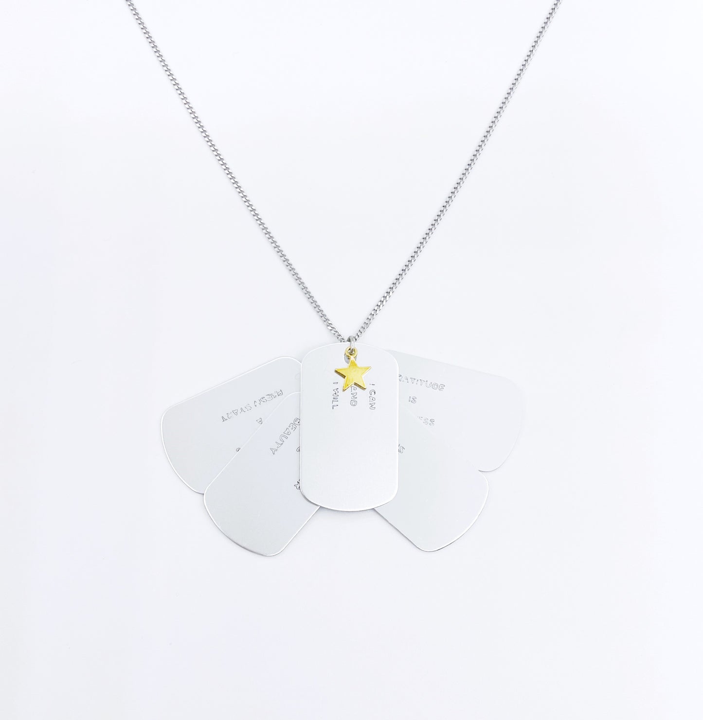 Dog Tag Necklace - Silver