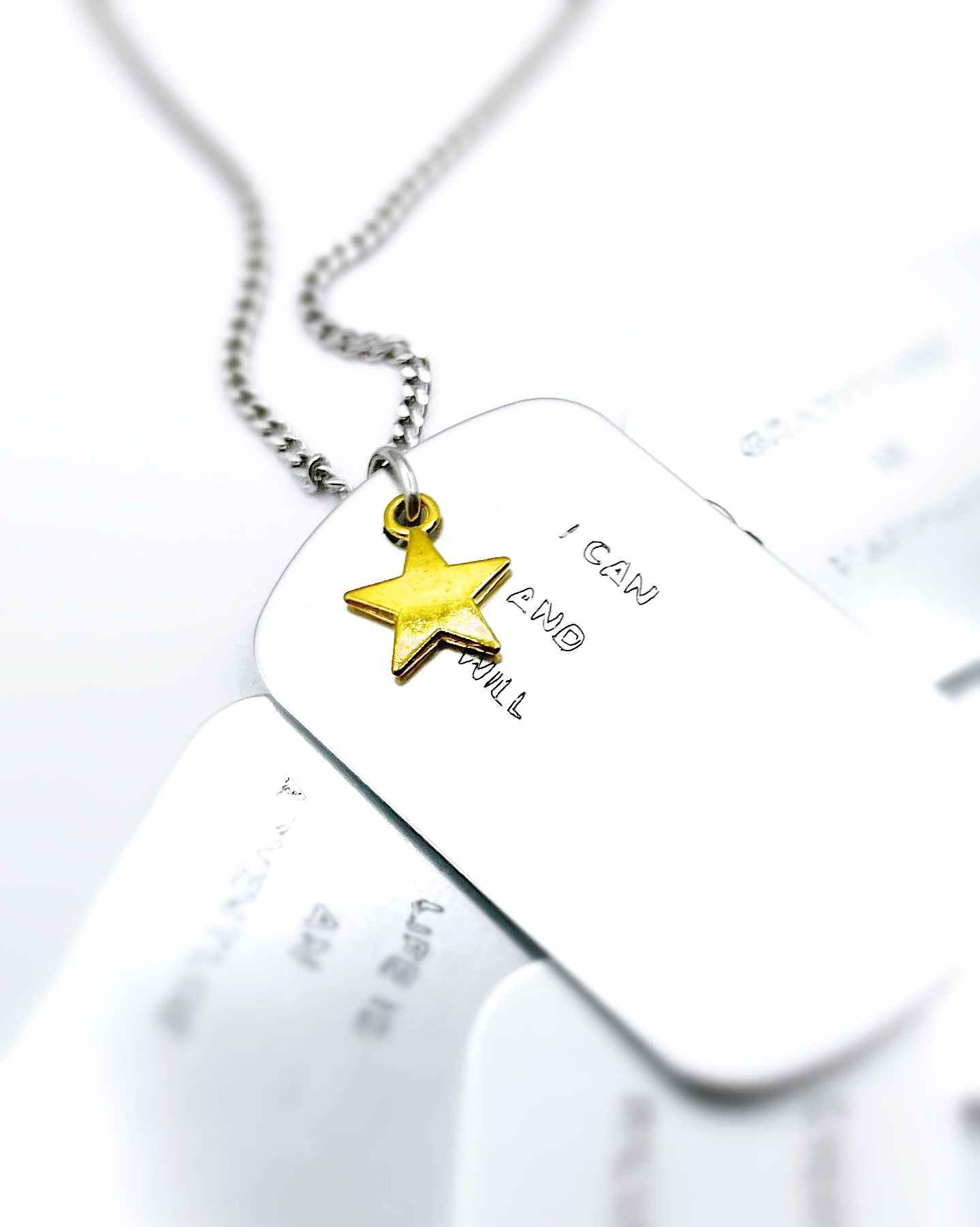 Dog Tag Necklace - Silver