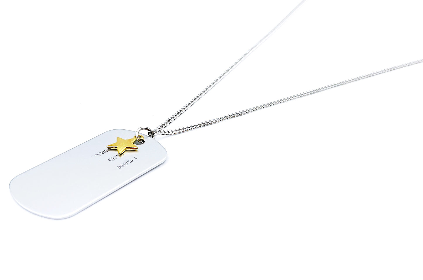 Dog Tag Necklace - Silver