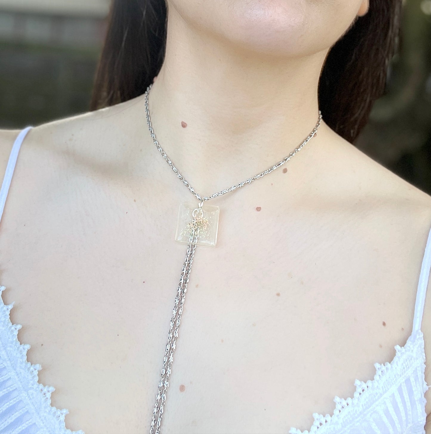 'Beautiful' Necklace - Silver