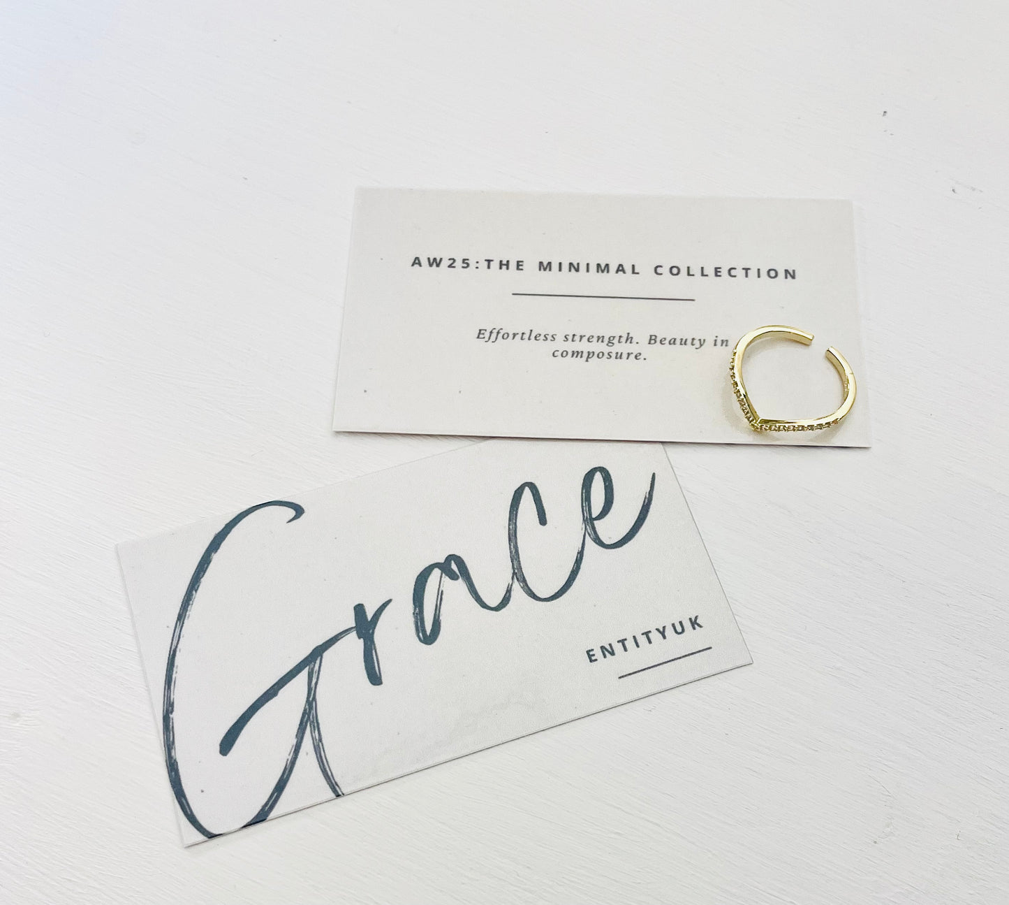 Grace V Ring - Gold