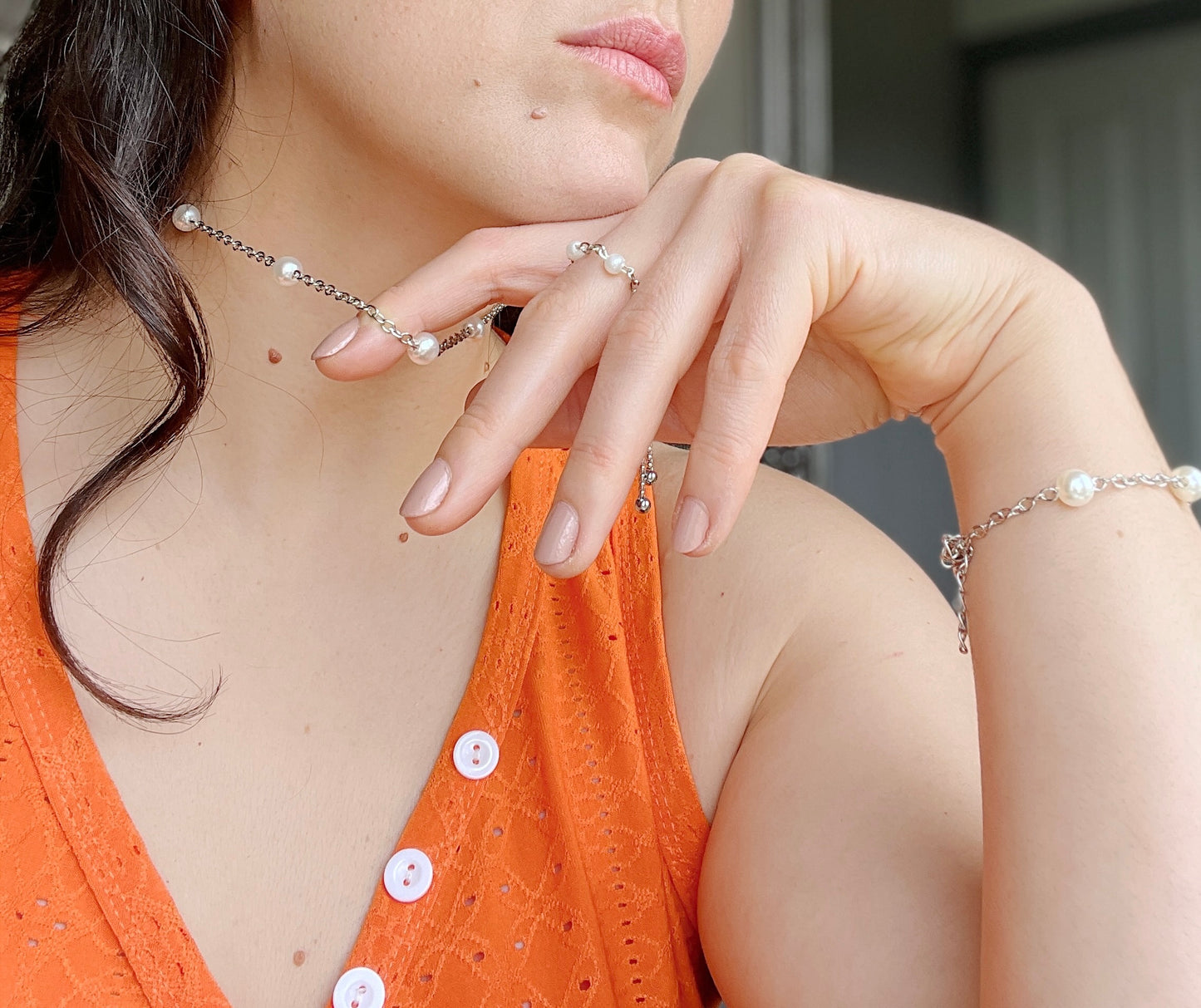 'Imagine' Necklace/Bracelet/Ring Set - Silver/Gold