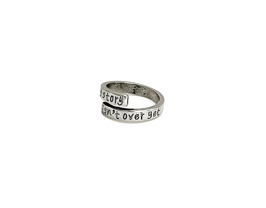 'My story' Men's Pinky Ring-Silver