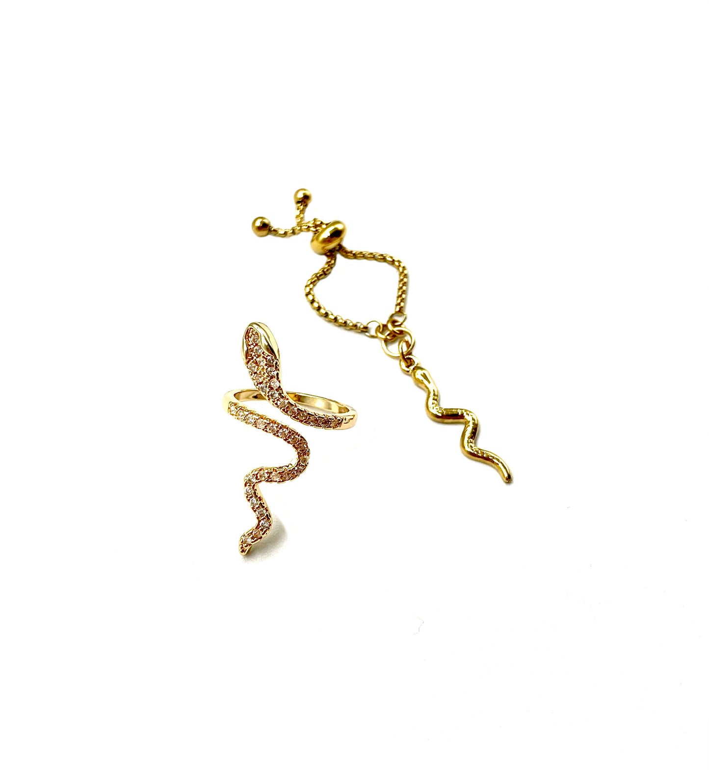 'Shed Or Die' CZ Ring Set - Gold