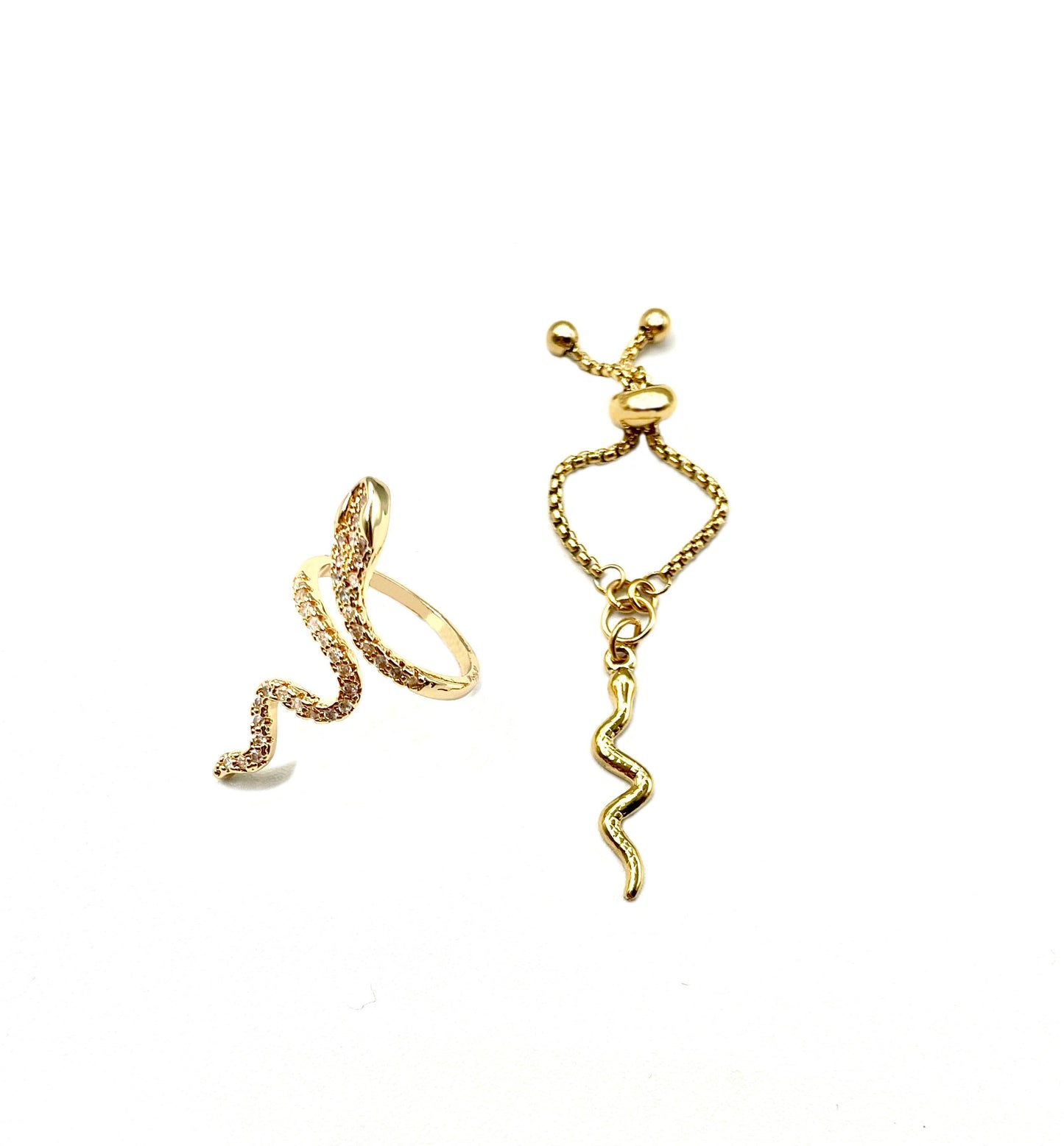 'Shed Or Die' CZ Ring Set - Gold