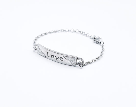 'Love' Bracelet-Silver