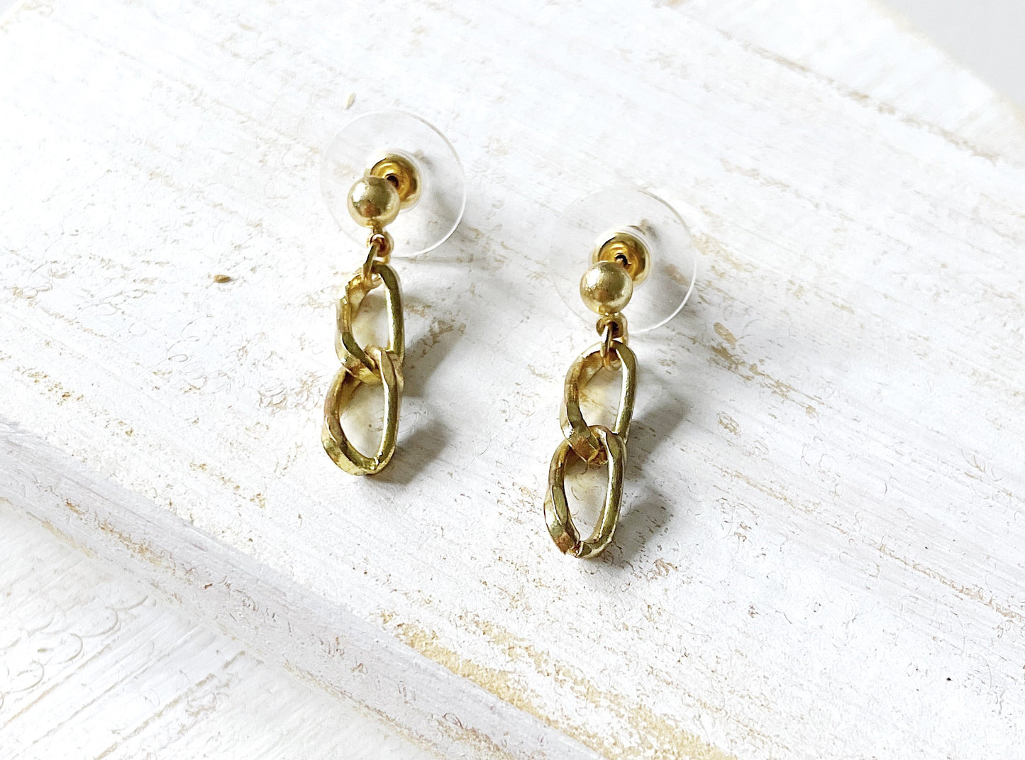 'Stay Patient' Earrings - Gold