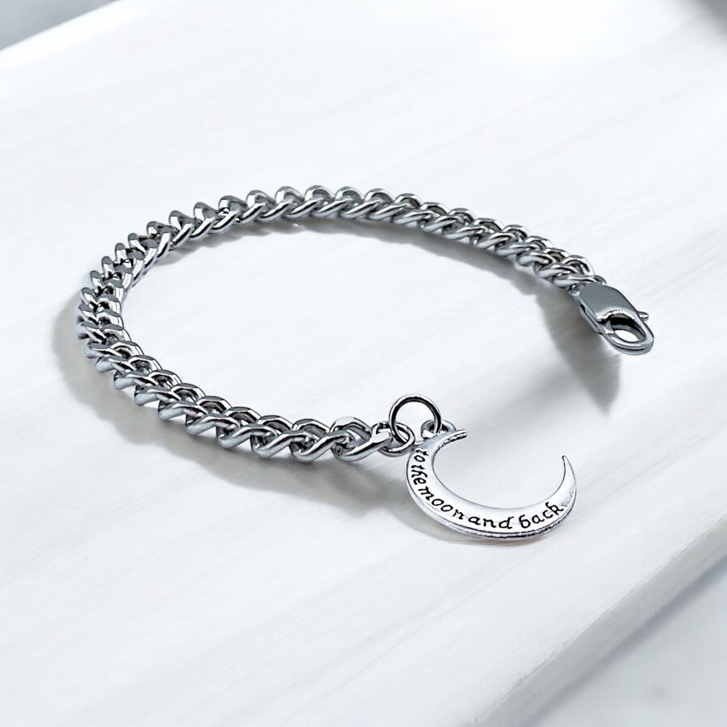 'To The Moon And Back' Bracelet - Silver