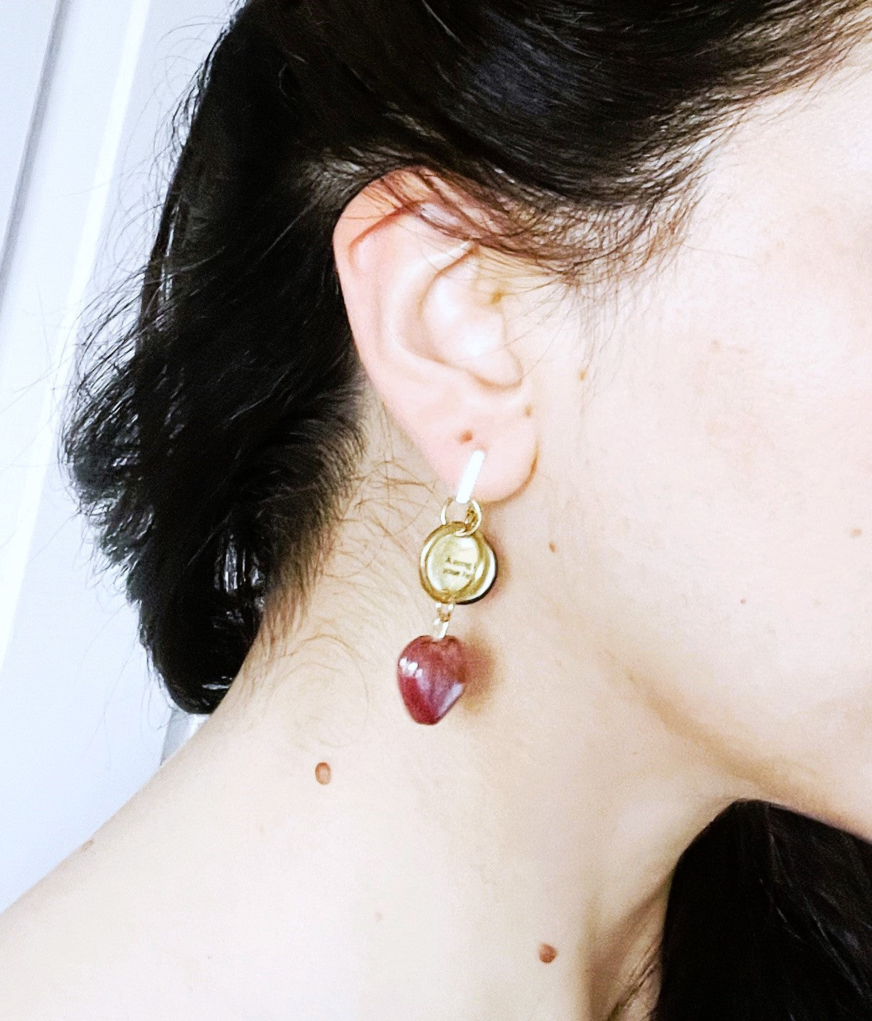 'Love Is...A Song' Earrings - Gold