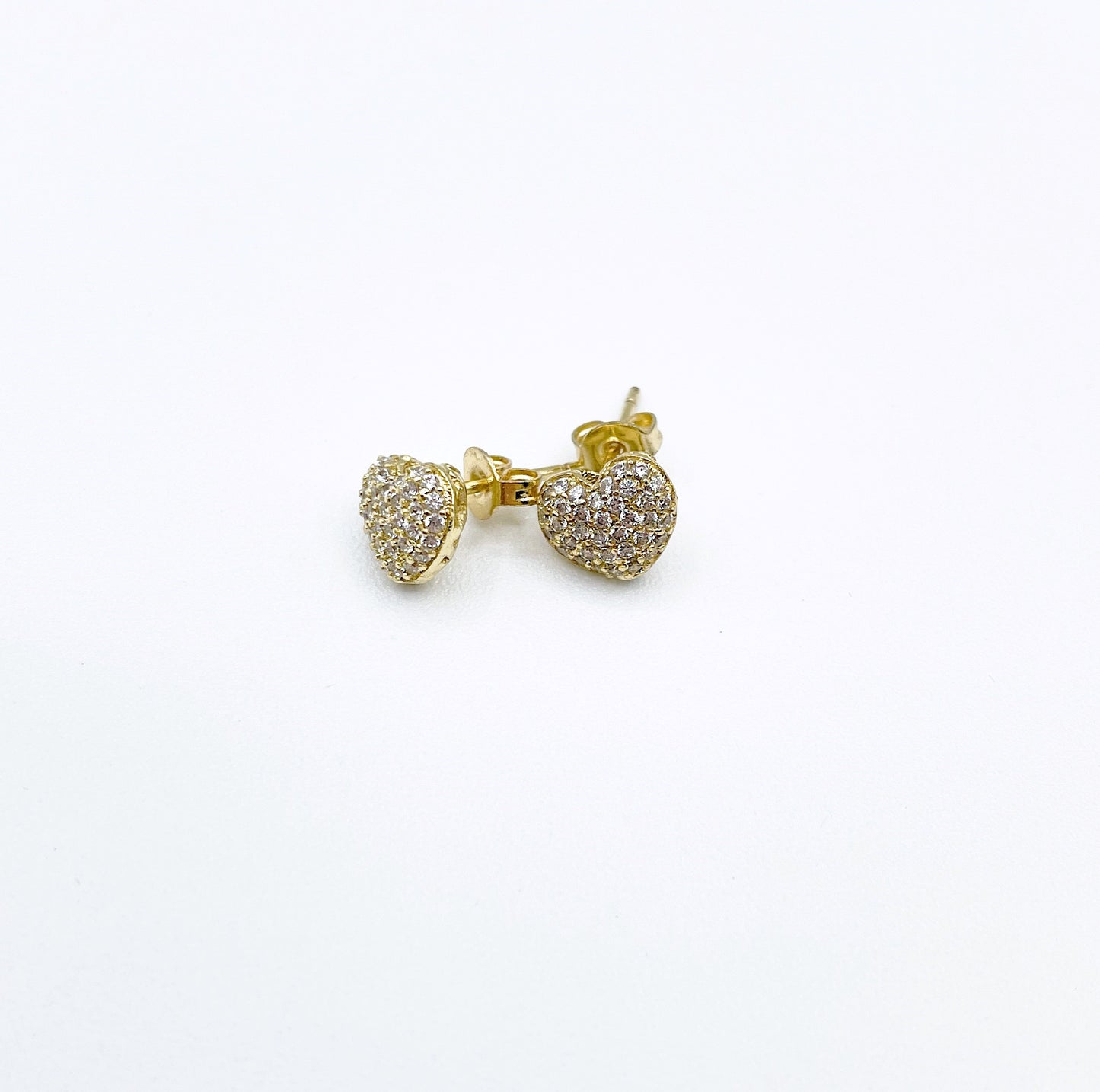 'Completely' Earrings With CZ Crystals - Gold