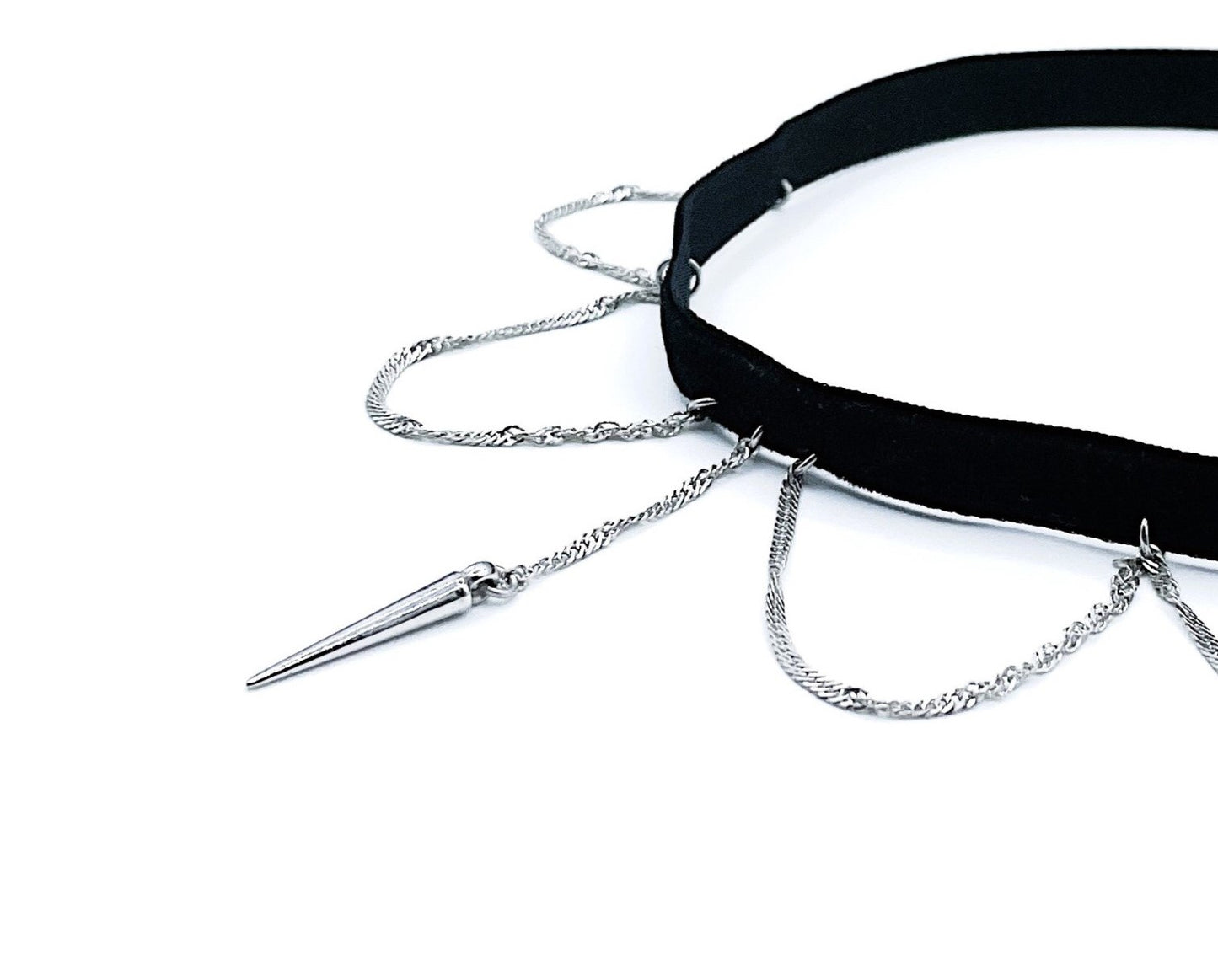 'Darkness' Choker - Silver