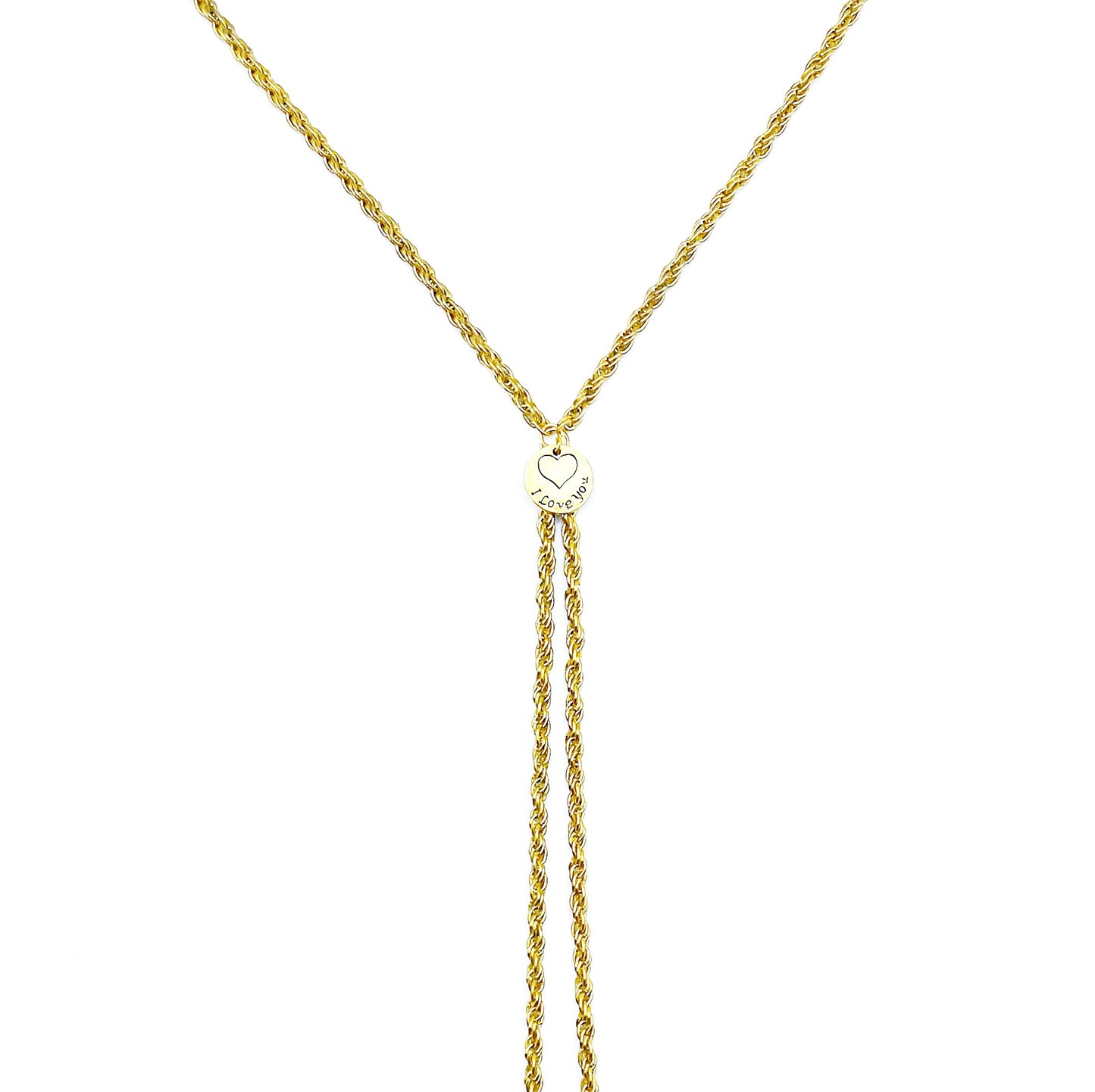'I Love You' Necklace - Gold