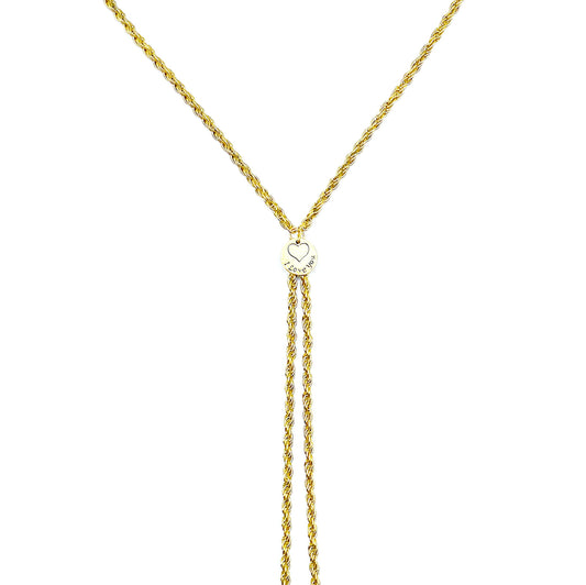 'I Love You' Necklace-Gold