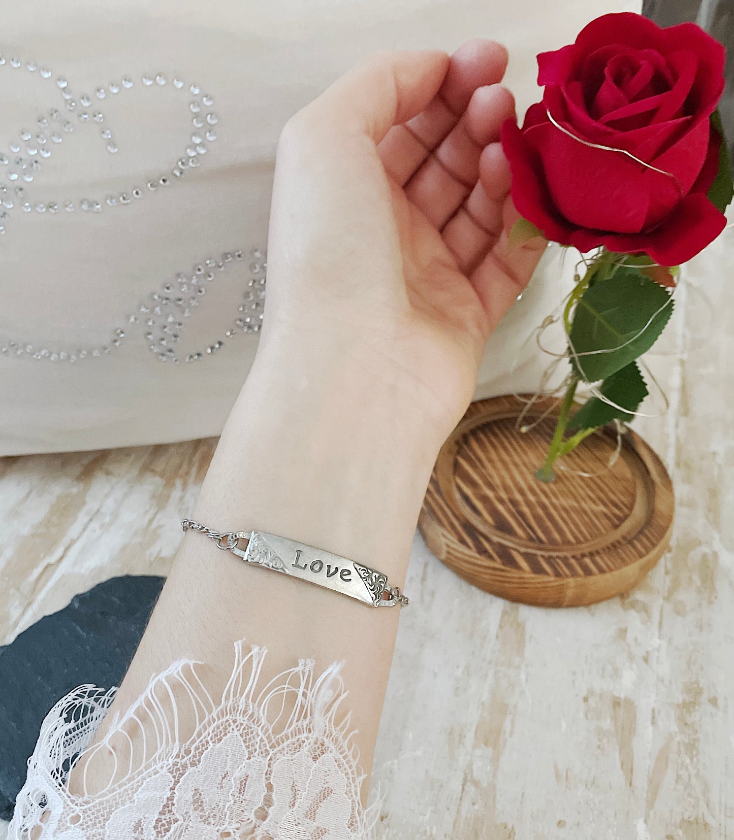 'Love' Bracelet - Silver