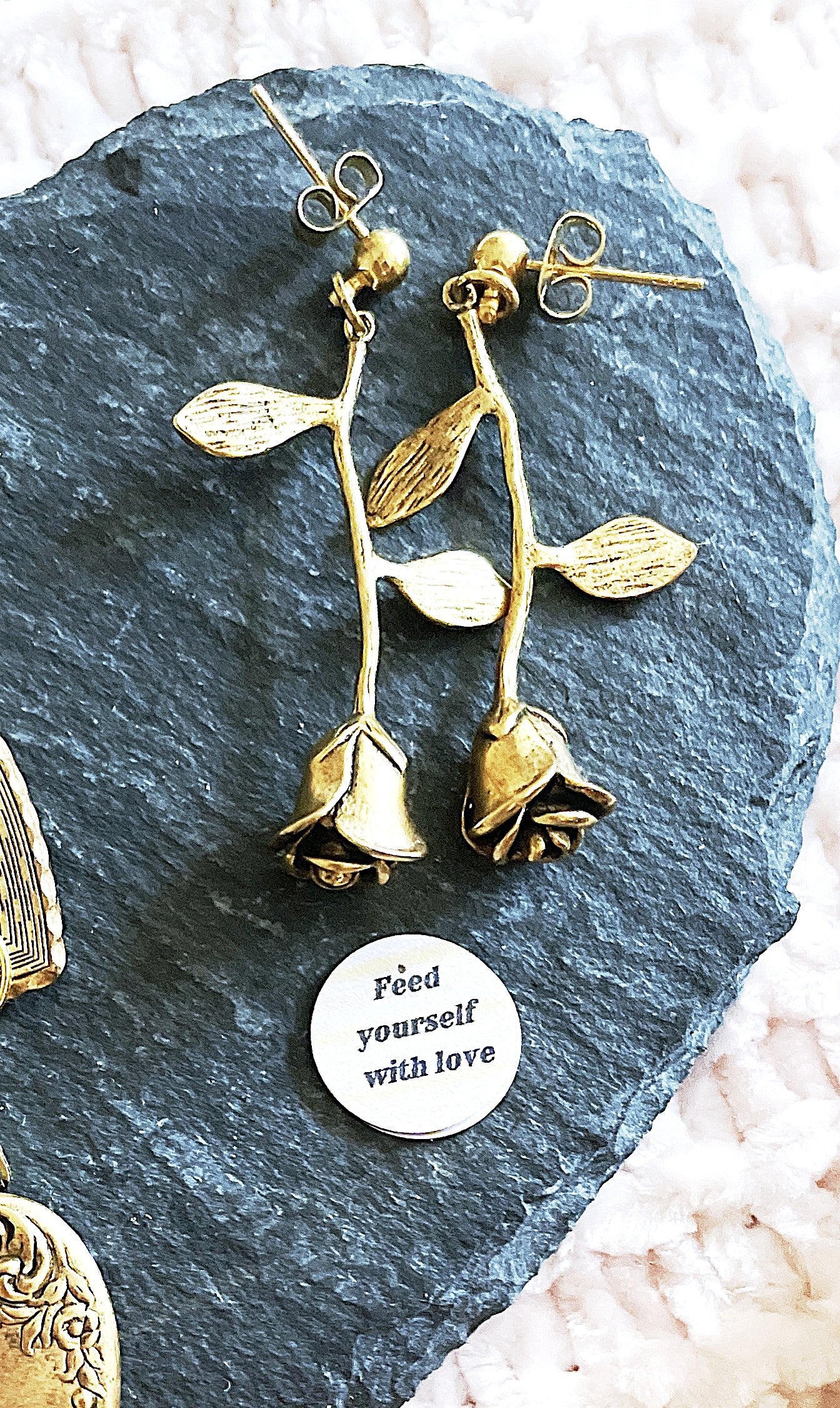 'Self-Love' Earrings - Gold