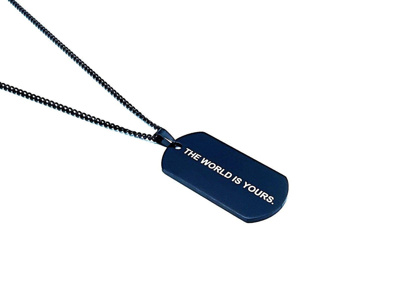 'The World Is Yours' Necklace - Black