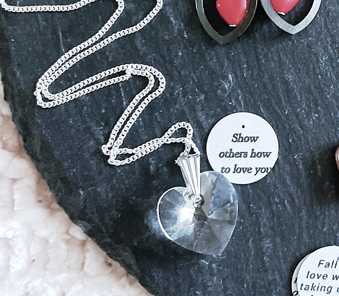'Worthy' Swarovski® Crystal Necklace - Silver
