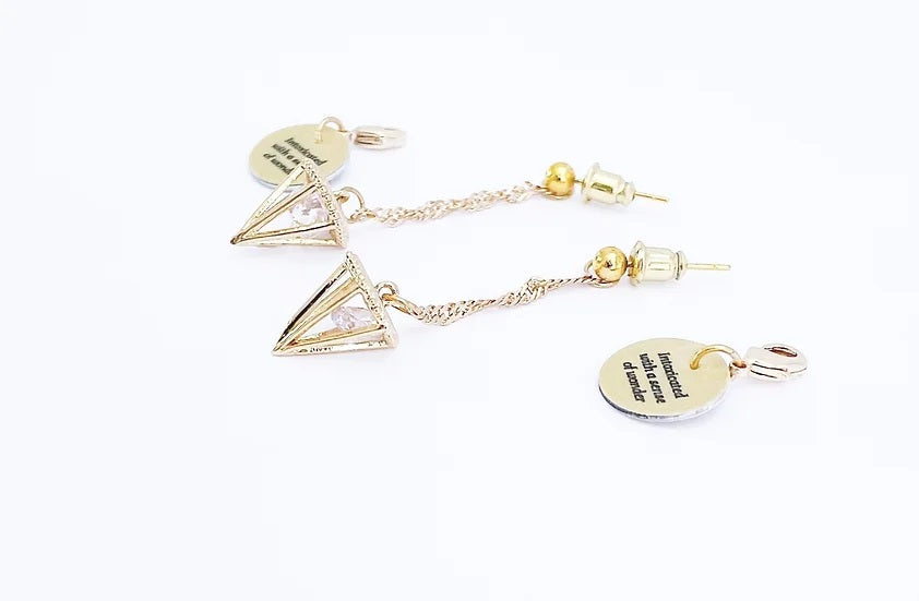 'Sense Of Wonder' Earrings-Gold