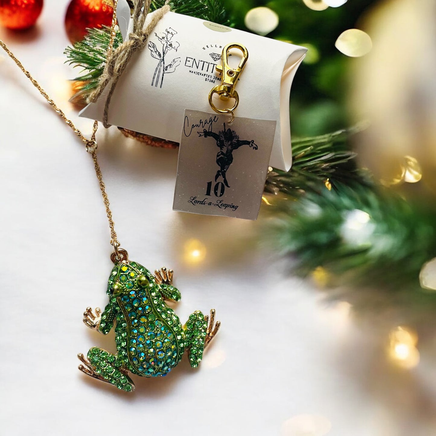 'Ten Lords A-Leaping' Necklace - Gold