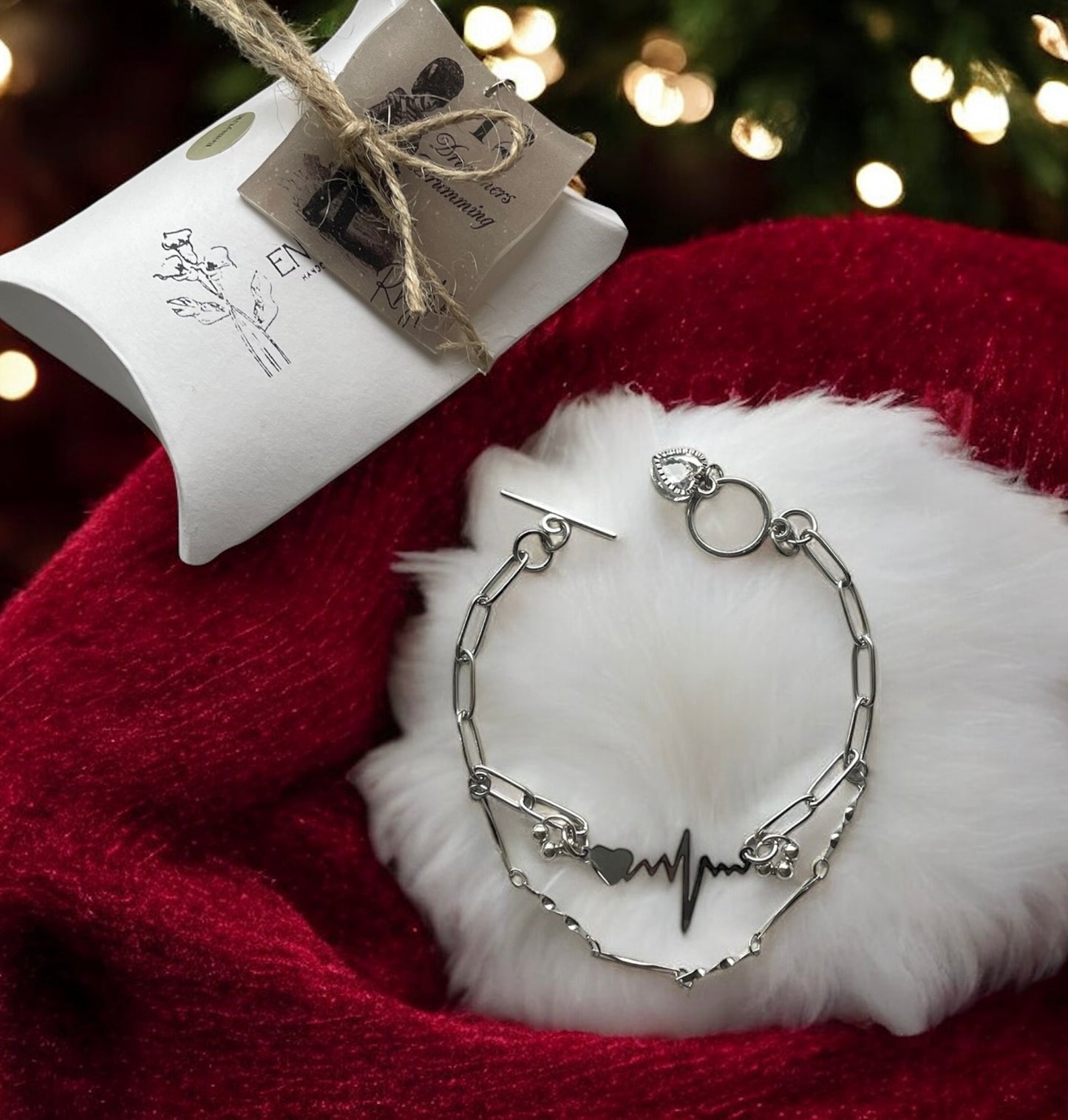 'Twelve Drummers Drumming' Bracelet - Silver