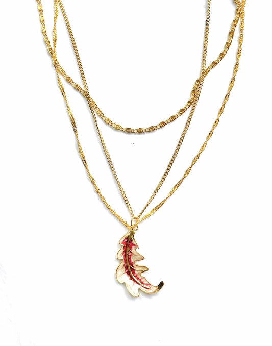 'Three French Hens' Layered Necklace - Gold