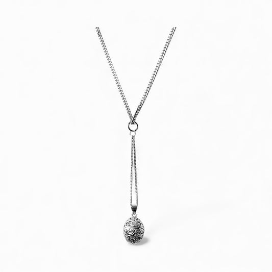 'Six Geese A-Laying' Necklace - Silver