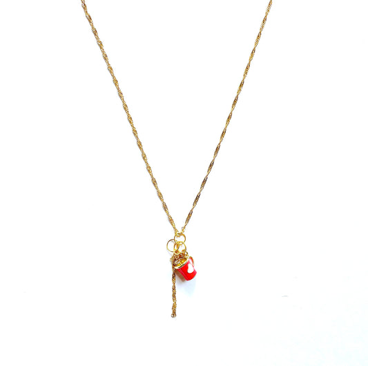 'Eight Maids A-Milking' Necklace - Gold