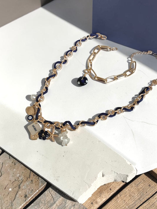 The Aphrodite Necklace & Bracelet Set | Gold