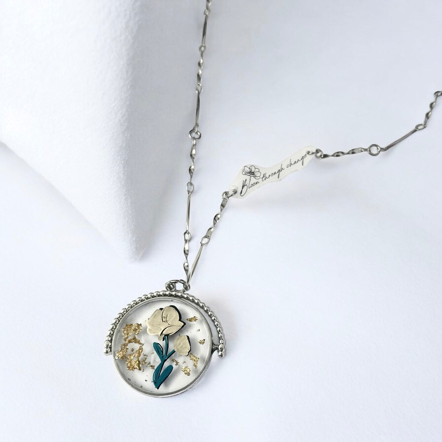 In Bloom Birth Flower Necklace | Silver
