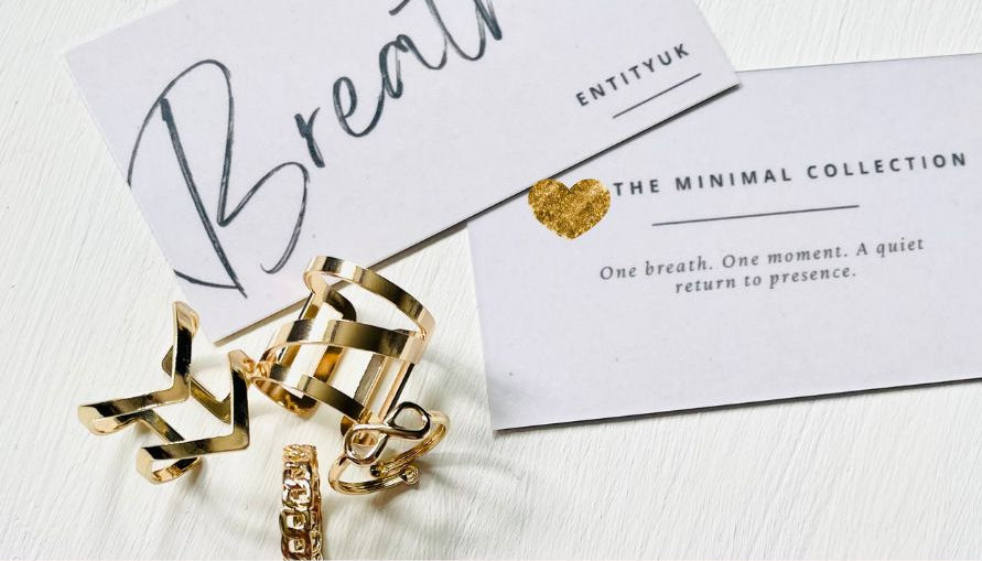 Breathe Finger & Toe Ring Stack Set - Gold