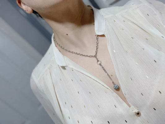 'Chasing Dreams' Lariat Necklace - Silver