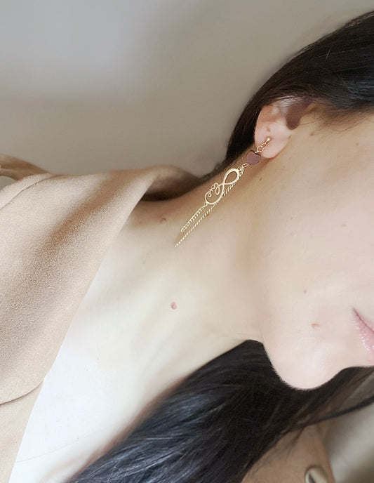 'Dear Self' Earrings - Gold