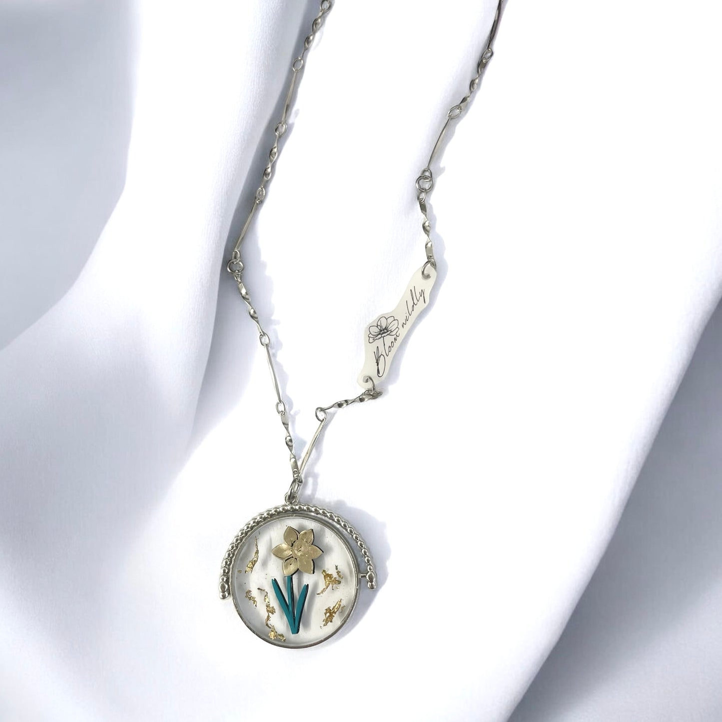 In Bloom Birth Flower Necklace | Silver