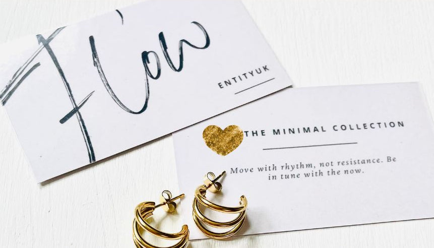Flow Huggie Earrings - Gold