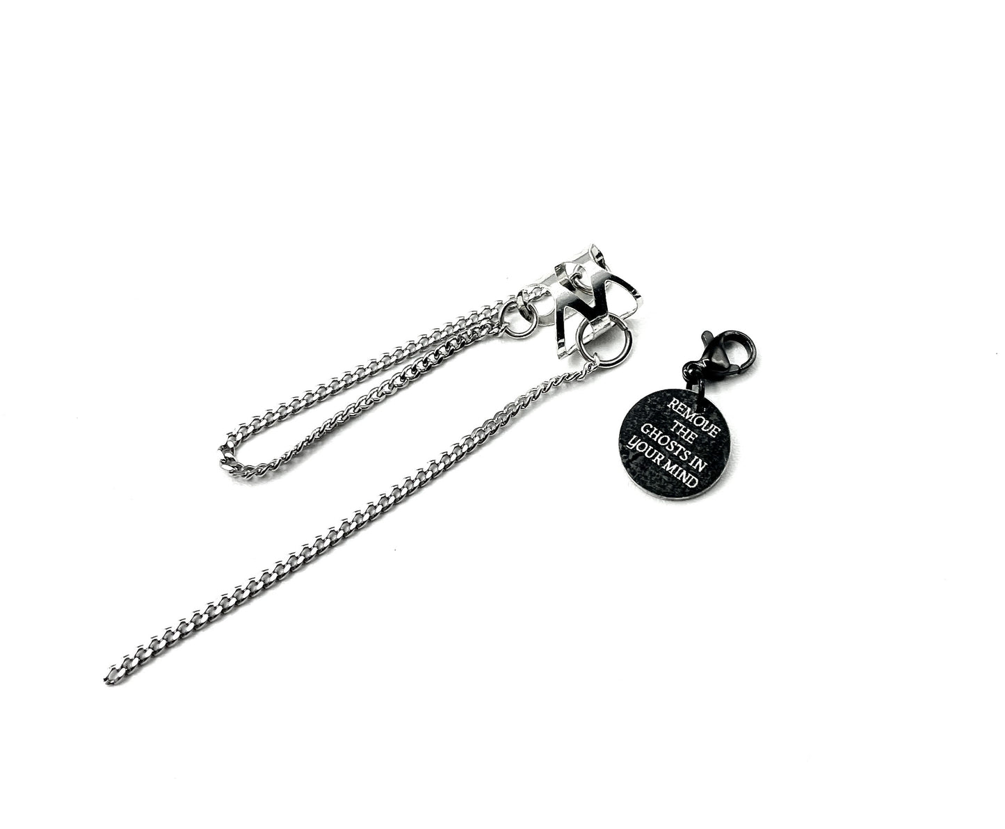 'Ghosts' Ear Cuff - Silver