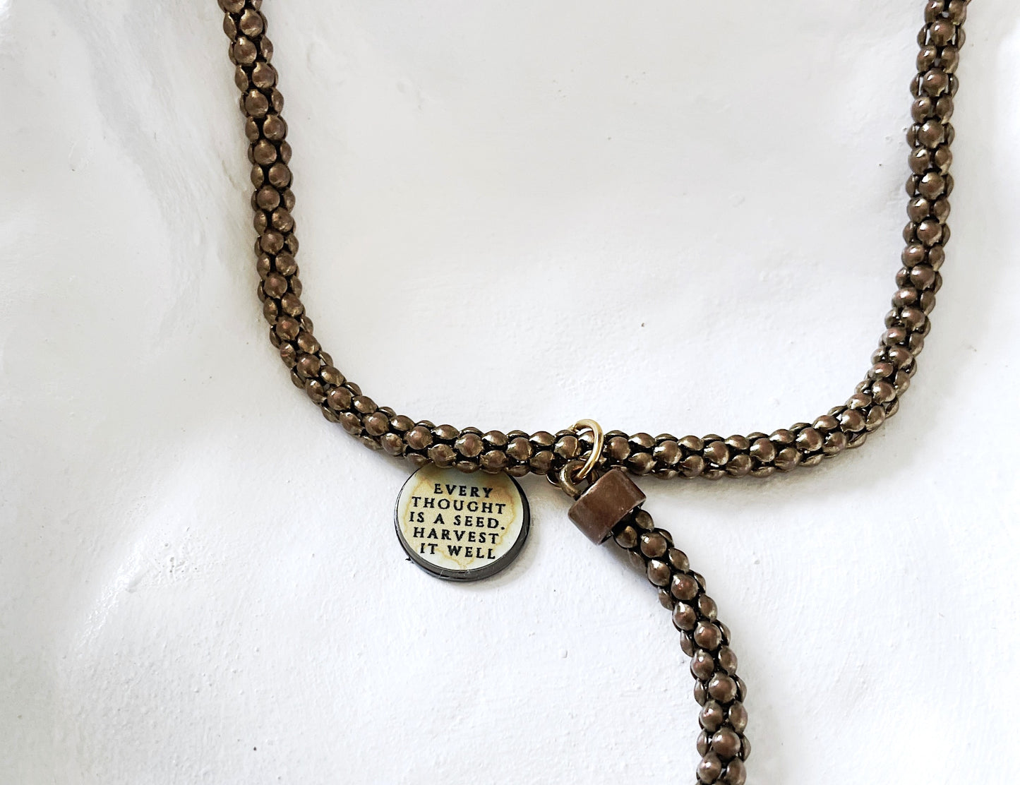 'Harvest' Necklace - Gold/Antique Bronze