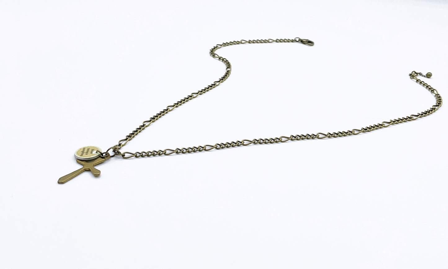 'Divinity' Necklace - Antique Bronze
