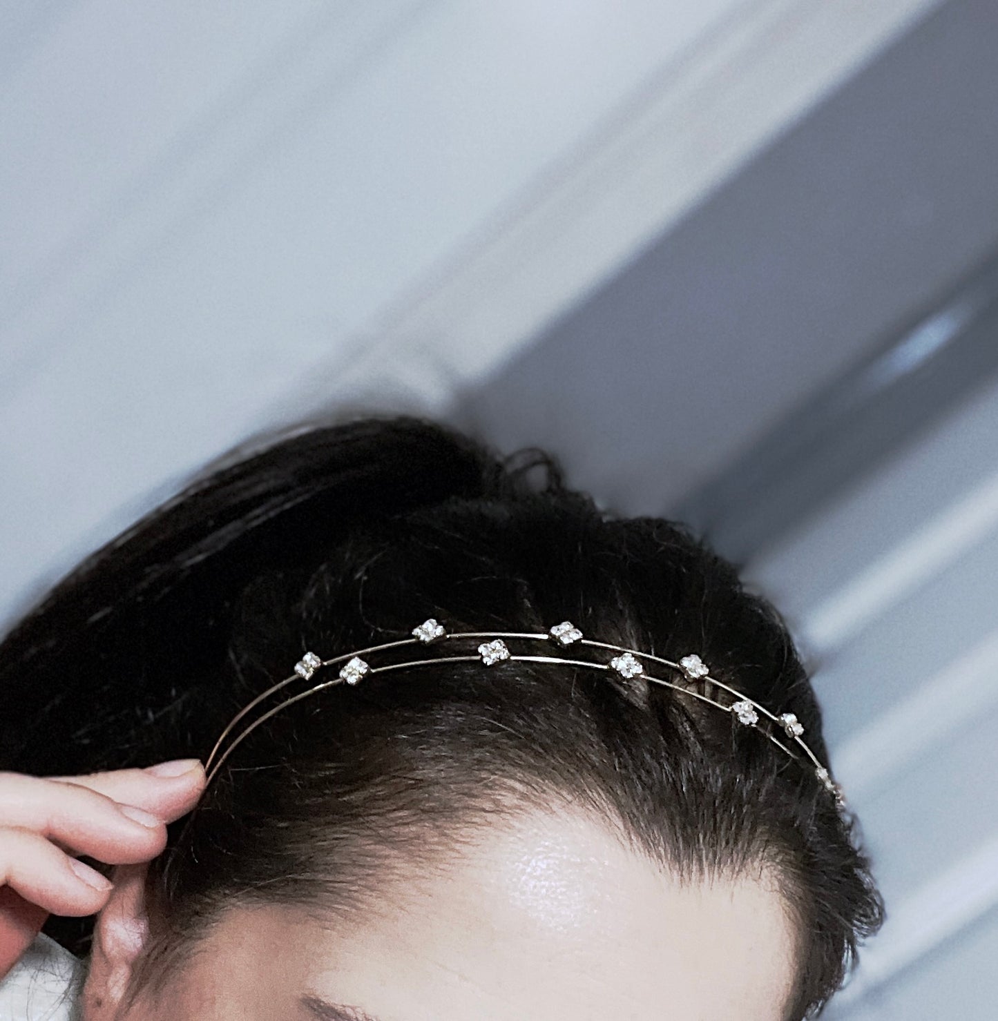 'Confetti' CZ Hairband - Gold