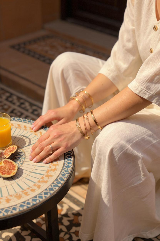 Align Bracelet Stack Set - Gold