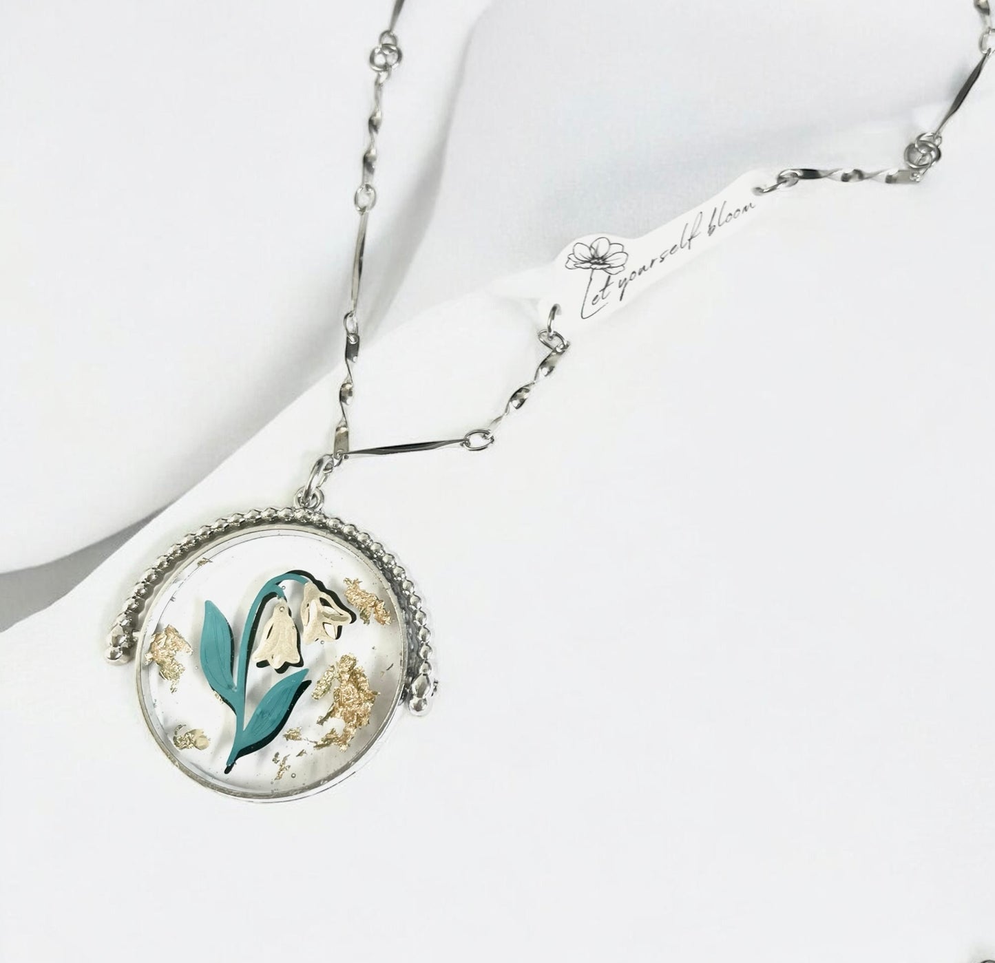 In Bloom Birth Flower Necklace | Silver
